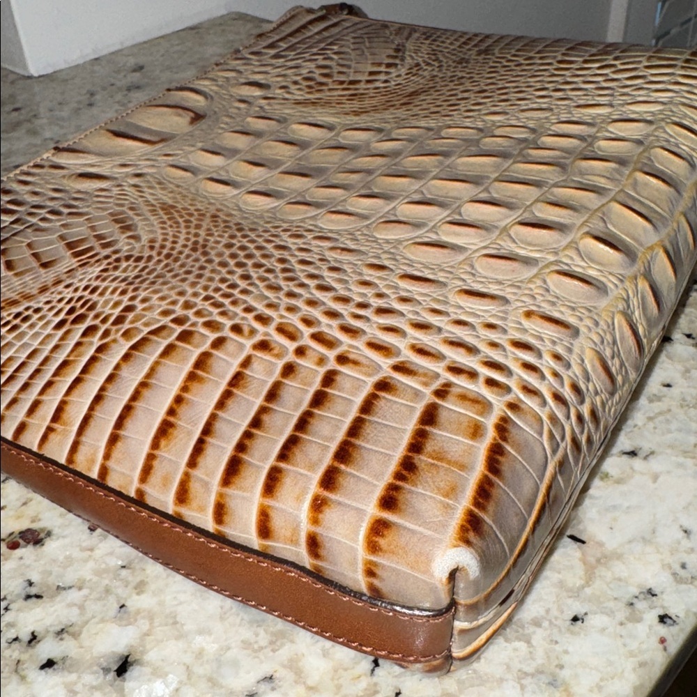 Brahmin All Day Croc Embossed Crossbody Clutch - Picture 17 of 17